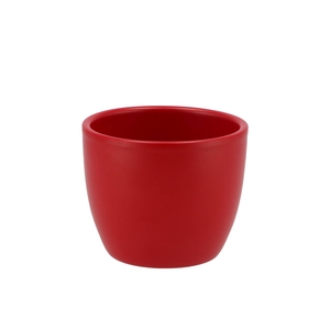 Ceramic Pot Red Matt 8cm