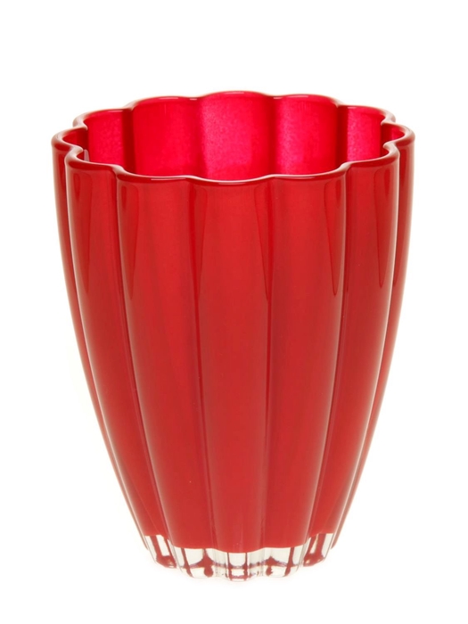 DF02-882906800 - Vase Bloom d14xh17 winered