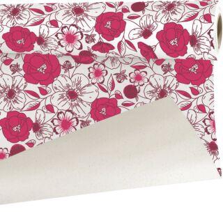 <h4>Papier betterave fleurs framboise (57I0035)</h4>