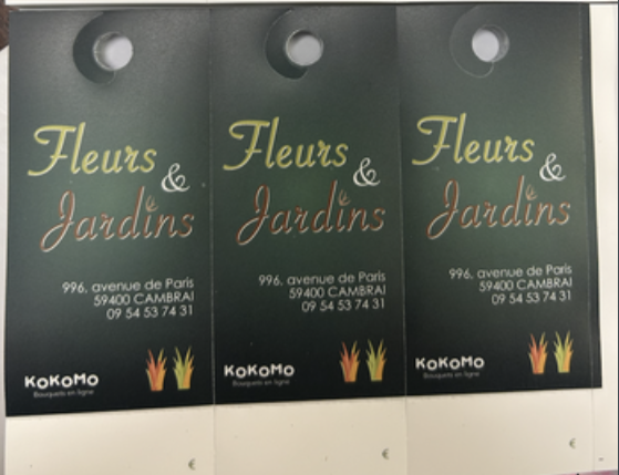 <h4>Étiquettes prix par 75 fleurs et jardin</h4>