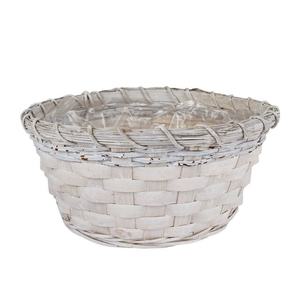 Bowl Jakarta bamboo 20xH10cm whitewash