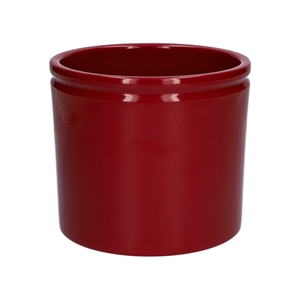 Pot Lucca d14xh12.5 winered shiny