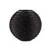 Inga Jada Black Oval Vase Wave 51x17x50cm