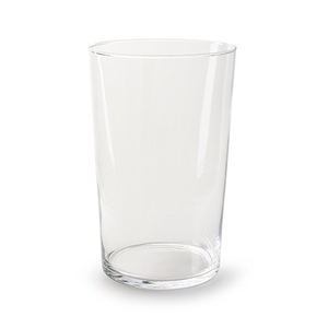 Glass vase conical d22 35cm