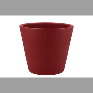 Vinci Red Velvet Container Pot 21x19cm