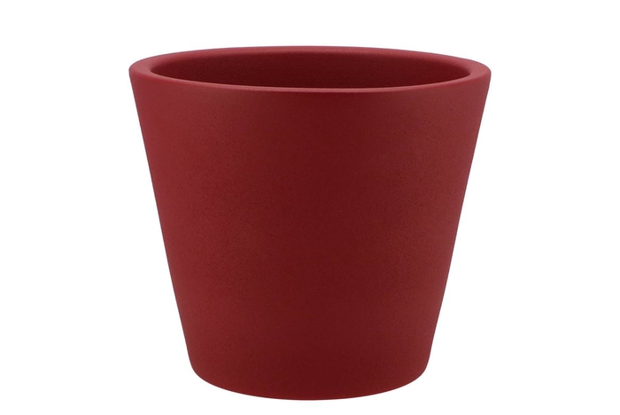 <h4>Vinci Red Velvet Container Pot 21x19cm Nm</h4>