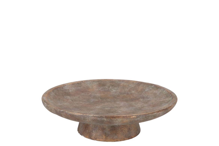 <h4>Concrete Golden Plate On Foot 25x25x7cm</h4>