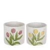Keramiek Tulp pot d12.5*11.5cm