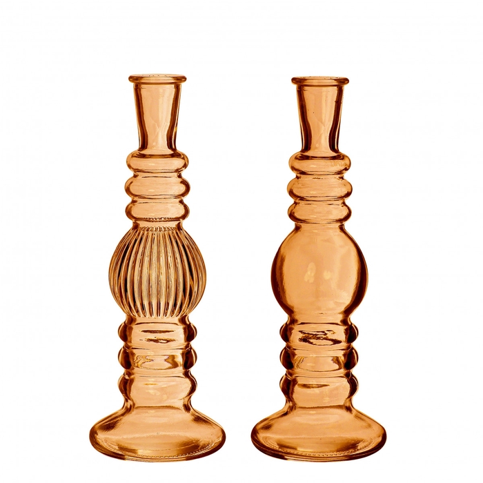 <h4>Glas Candle vaas d08*23cm ass.</h4>