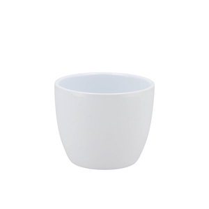 Ceramic Pot White Shiny 7cm