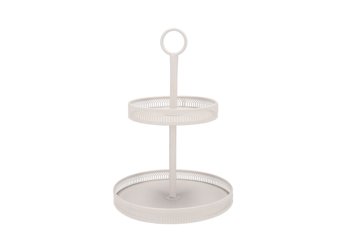 Storage Shelf Esi Metal Nordic White 28x43cm