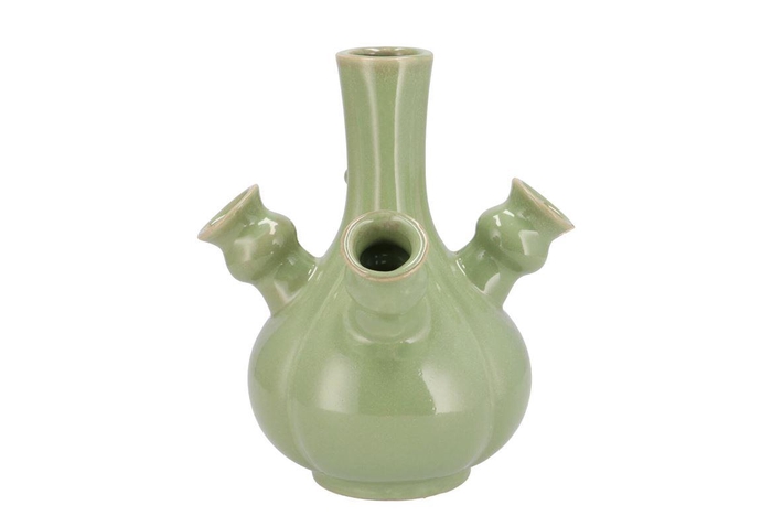 <h4>Rotterdam Green Vase Tulip 20x20x23cm Nm</h4>