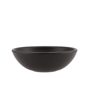 Vinci Matt Black Bowl Low 20x7cm