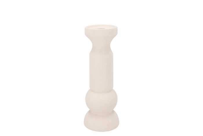 Florence White Candle Holder 11x11x29cm