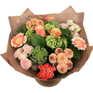 Bq Floral Fantasy Peach L