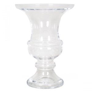 Glass Greek urn d37*60cm