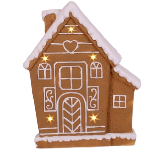 Dec Gingerbread Christmas House (H38cm)