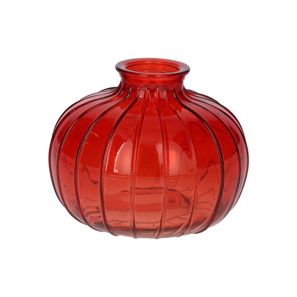 <h4>Bottle Carmen d4\\10.5xh8.5 cherry red transparent</h4>