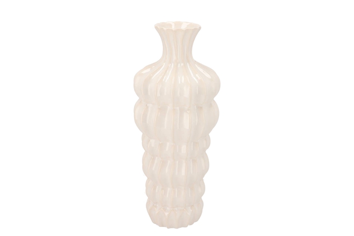 Dunja White Vase 13x13x32cm
