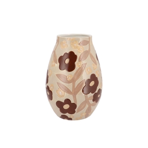 Chloe Natural Brown Vase Long 20x20x28cm Nm