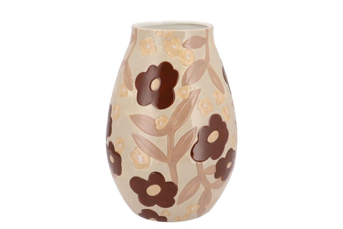 <h4>Chloe Natural Brown Vase Long 20x20x28cm Nm</h4>