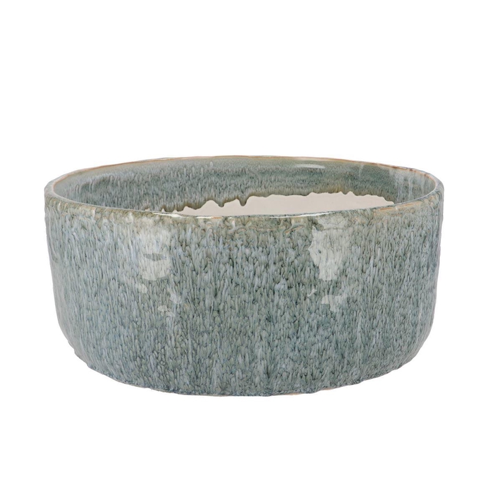 <h4>Iron Stone Blue Pot Round 36x36x15cm</h4>
