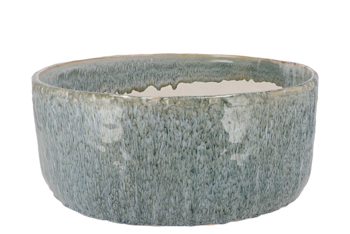 <h4>Iron Stone Blue Bowl Round 36x36x15cm</h4>