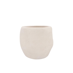 Lisboa White Pot 14x14x13cm