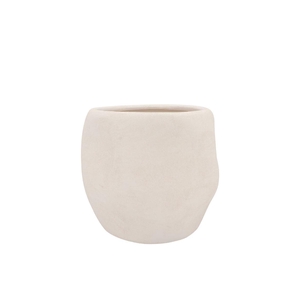 Lisboa White Pot 14x14x13cm