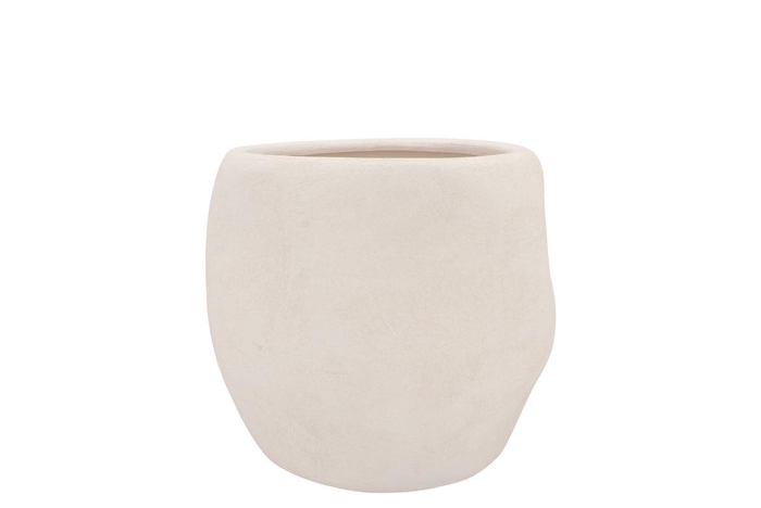 <h4>Lisboa White Pot 14x14x13cm</h4>