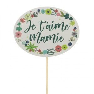 Bijsteker 50cm Je t'aime mamie 6.5cm