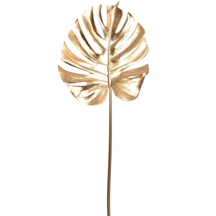 <h4>Large split philo leaf 77cm gold</h4>