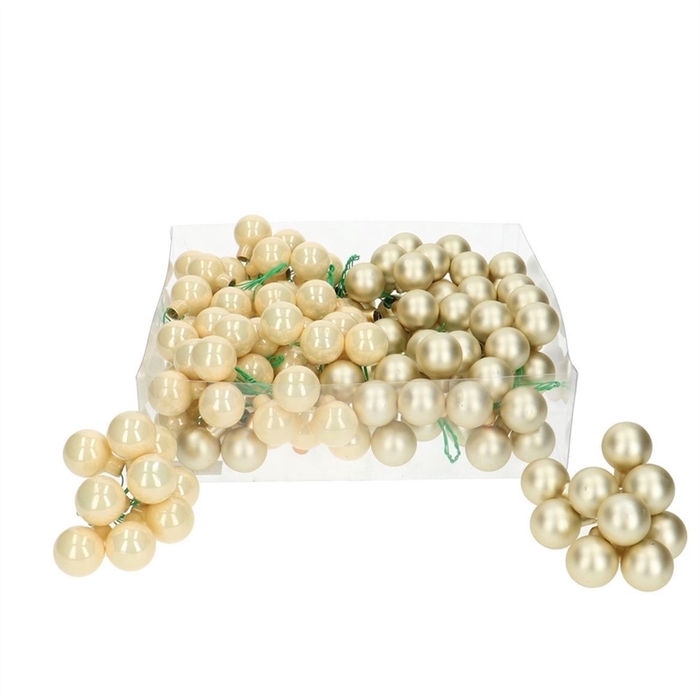 <h4>Christmas bauble Ball/wire 25mm combi x144</h4>