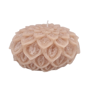 Candle Dahlia Sand 15x10cm