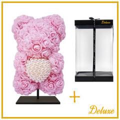 <h4>Moederdag Foam beer/hart 25cm+standaard</h4>