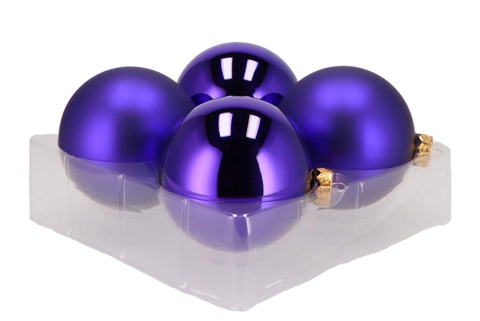 <h4>Glass Ball Purple Rain 100mm P/4 Nm</h4>