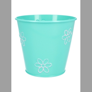 DF04-665730247 - Pot Daisy d13xh12 turquoise/pink