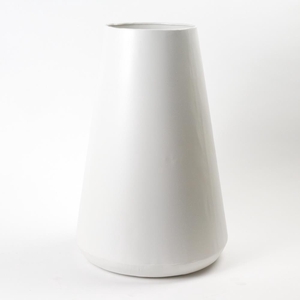 Vase Metal White Texture Ø50x1