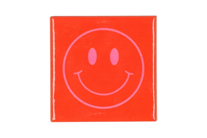 <h4>Tile Smiley Orange 10x10x1cm</h4>