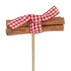 Cinnamon 8cm With Gingham Bow Natural