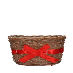 Christmas Basket bow tray 27*20*12cm