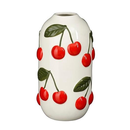 <h4>Ceramics Cherries vase d11*22cm</h4>