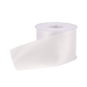 Ribbon Grave Double Satin 33 White 77mmx25m P/1