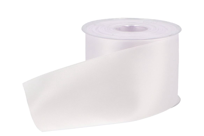 Ribbon Grave Double Satin 33 White 77mmx25m P/1