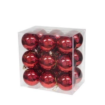 <h4>Christmas bauble Ball plastic  60mm x18</h4>
