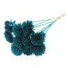 Shola Zinia Ø8cm on stem Turquoise