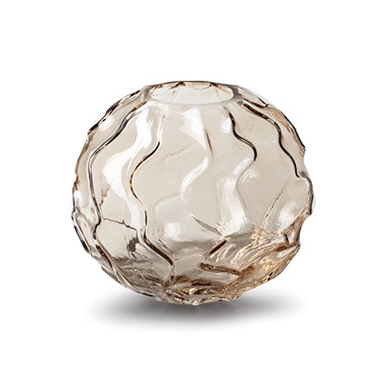 Glass betty ball vase d16 13cm