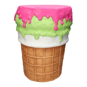 DF03-666351400 - Side table Ice cream d30/36xh47 green/fuchsia