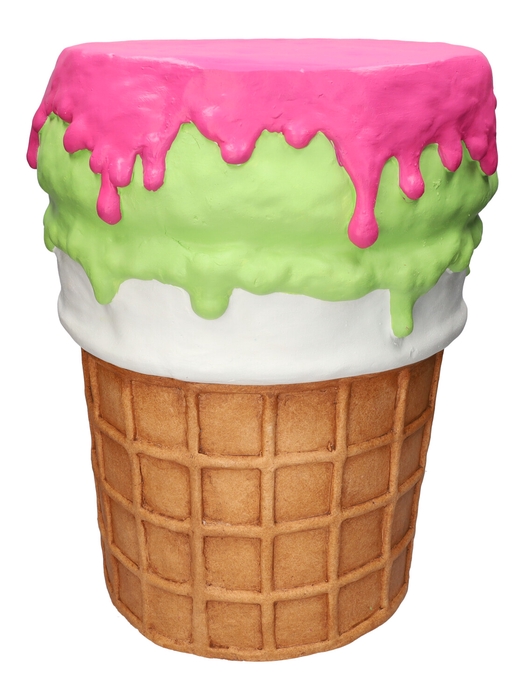 <h4>DF03-666351400 - Side table Ice cream d30/36xh47 green/fuchsia</h4>
