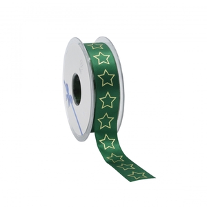 Christmas Ribbon star 23mm 25m